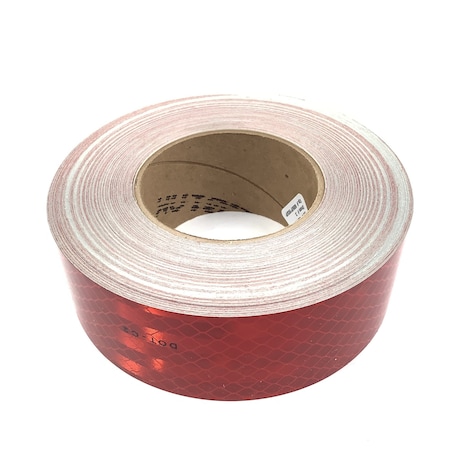 Truck-Lite Red/White Reflective Tape, 2 In. X 150 Ft., Roll, Bulk 98127-3